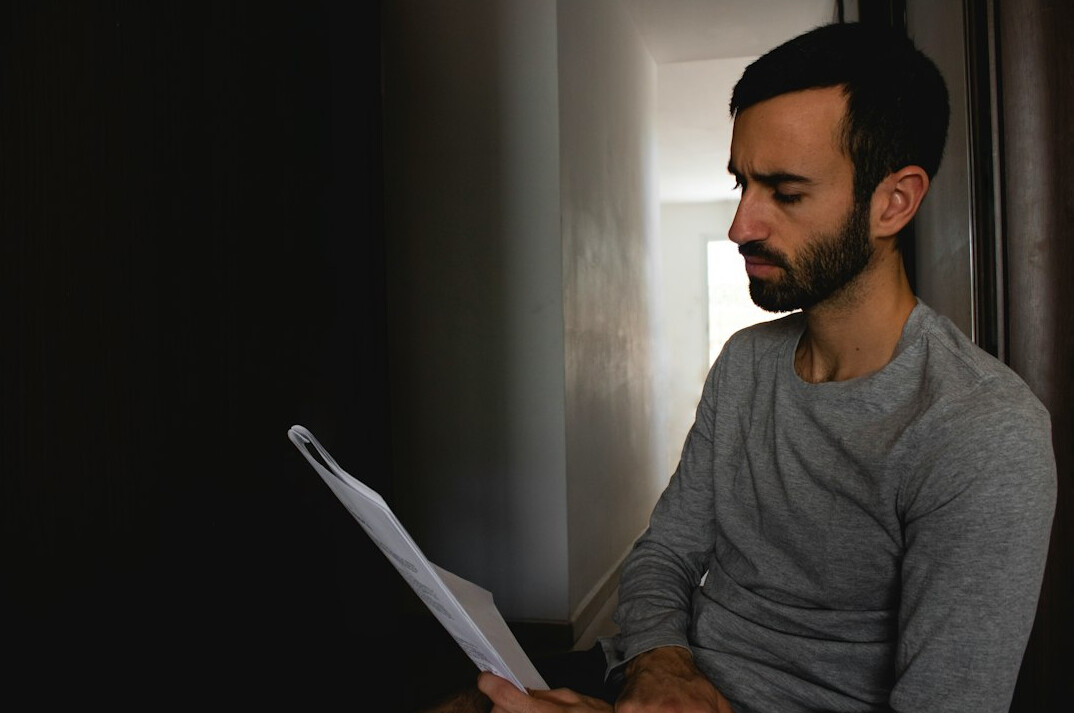 private investigator checking documents